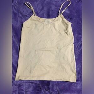 💜Simply Styled Women's Cream Camisole Tank Top Gently Worn